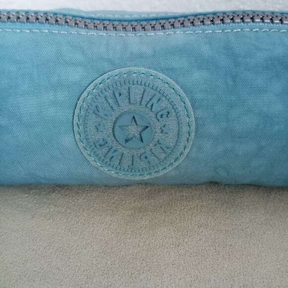 Kipling Zipper Pouch Blue Freedom Pencil Case Cosmetics Travel Purse Baby Pets - Picture 3 of 4